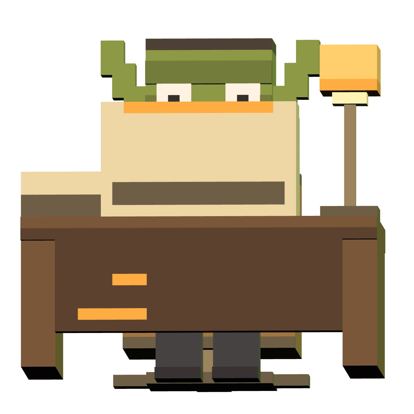 A voxel goblin broker